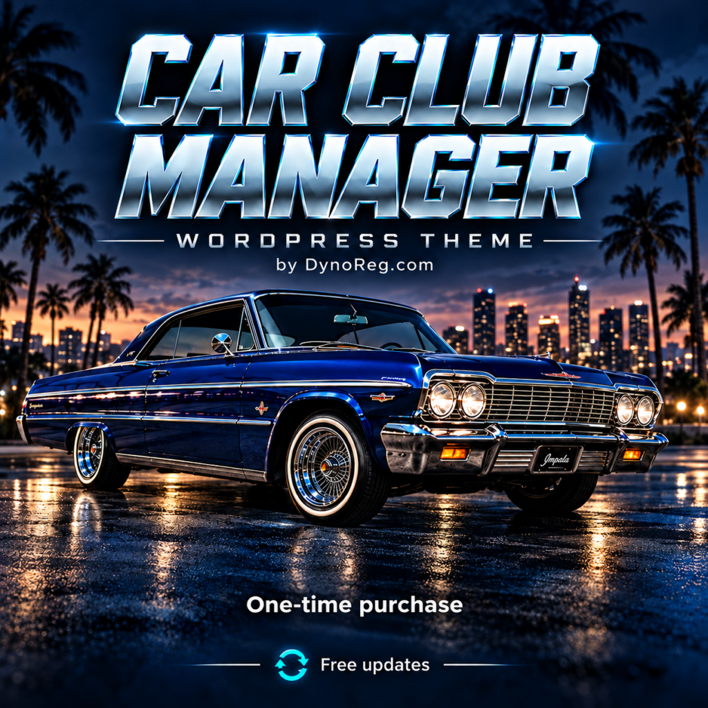 Car Club Manager for WordPress